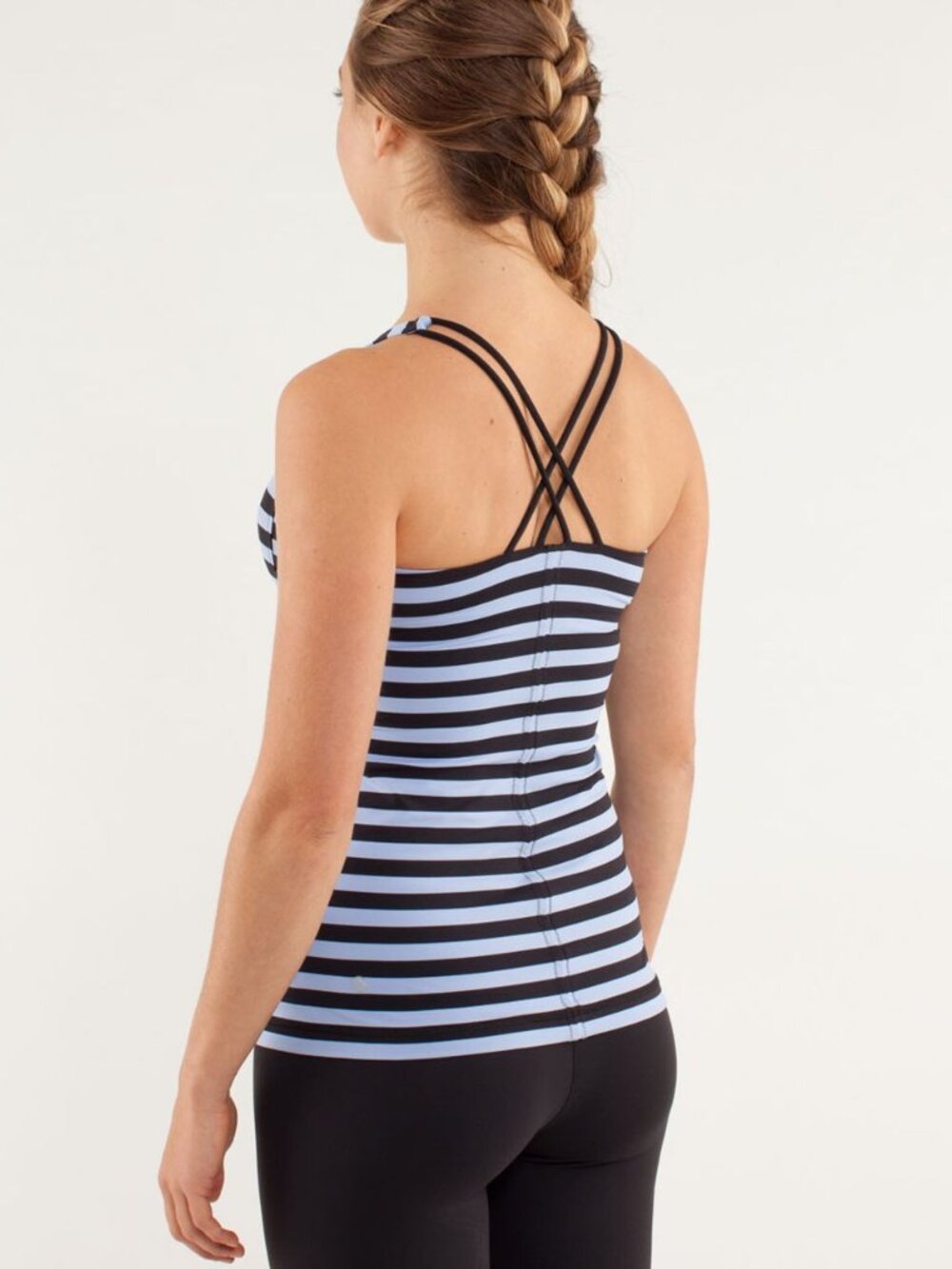 Lululemon Free To Be Strappy Striped Tank Top Like New Size 6
